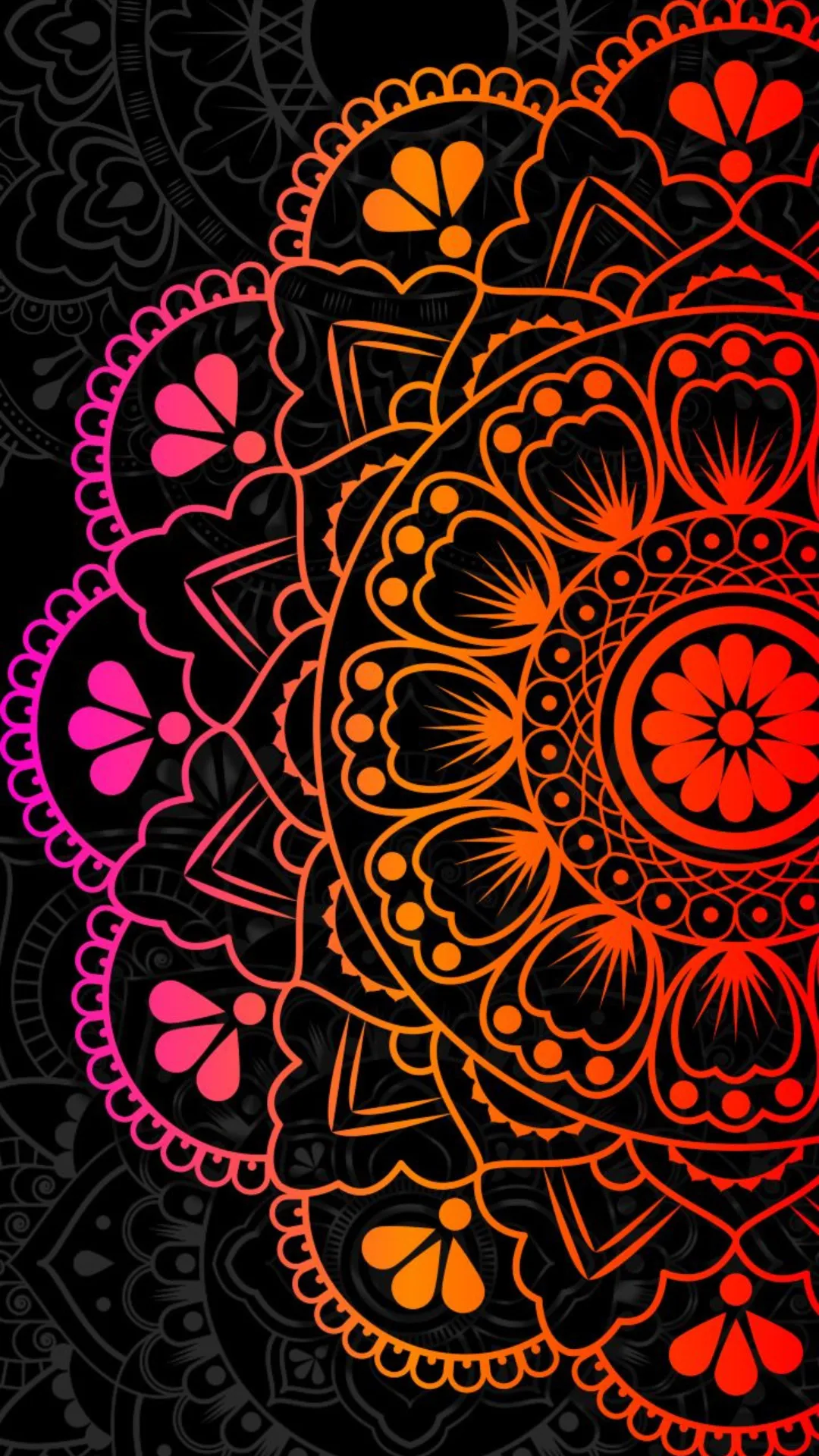 Pink-orange abstract